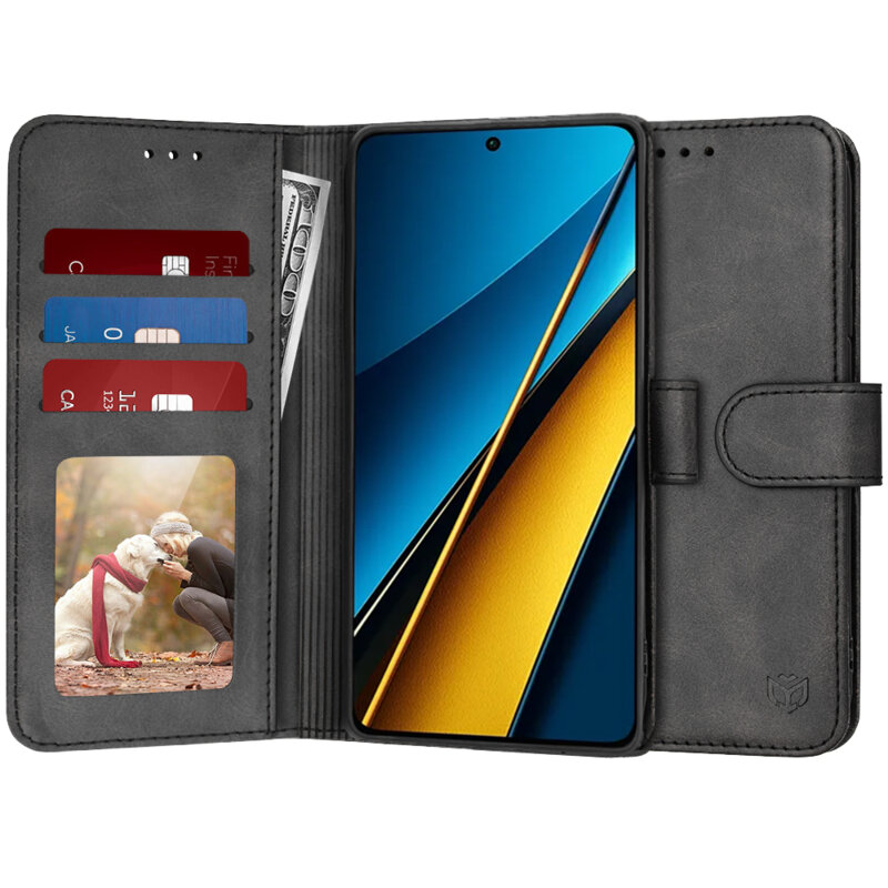 Husa 360 Xiaomi Poco X6 Techsuit Diary Book, negru