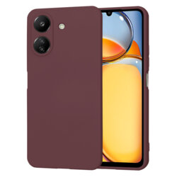 Husa silicon Xiaomi Redmi 13C 4G Techsuit SoftFlex, bordo