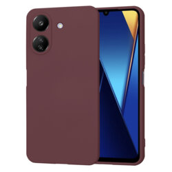 Husa silicon Xiaomi Poco C65 Techsuit SoftFlex, bordo