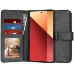 Husa 360 Xiaomi Redmi Note 13 Pro 4G Techsuit Diary Book, negru