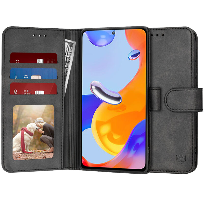 Husa 360 Xiaomi Redmi Note 11 Pro 4G Techsuit Diary Book, negru