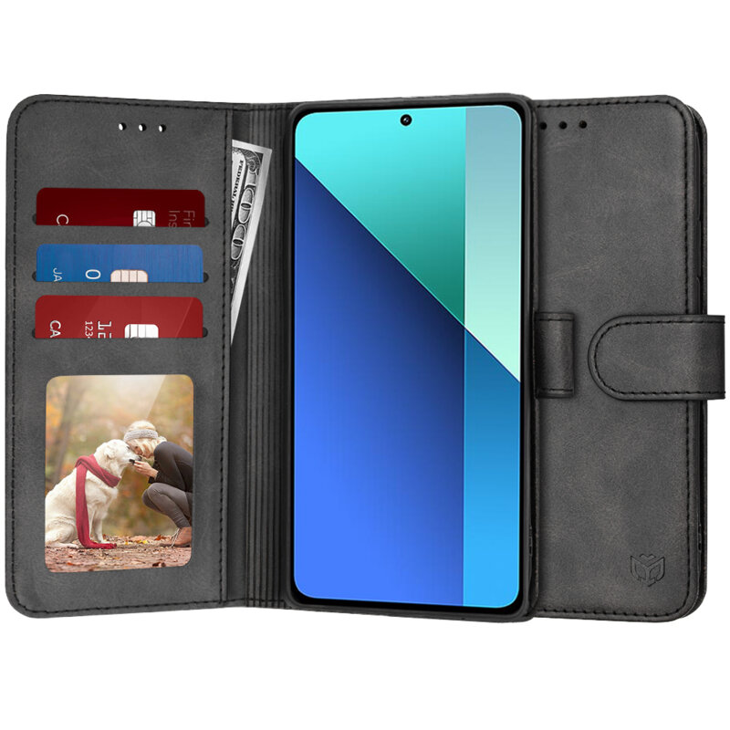 Husa 360 Xiaomi Redmi Note 13 4G Techsuit Diary Book, negru