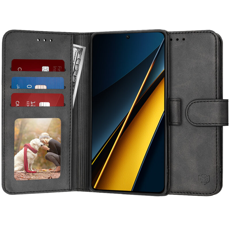 Husa 360 Xiaomi Poco X6 Pro Techsuit Diary Book, negru