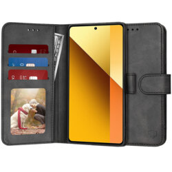 Husa 360 Xiaomi Redmi Note 13 5G Techsuit Diary Book, negru