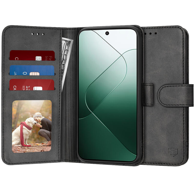 Husa 360 Xiaomi 14 Techsuit Diary Book, negru