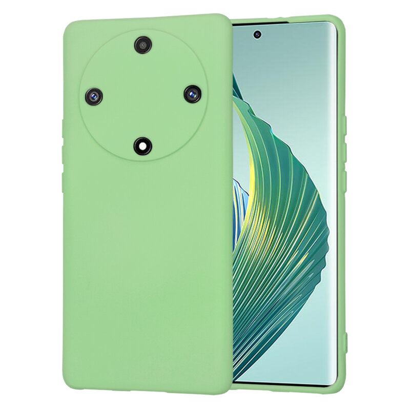 Husa silicon Honor Magic5 Lite Techsuit SoftFlex, verde deschis