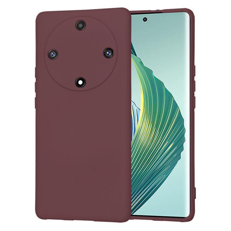 Husa silicon Honor Magic5 Lite Techsuit SoftFlex, bordo
