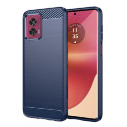 Husa Motorola Edge 50 Fusion Techsuit Carbon Silicone, albastru