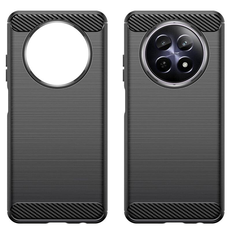 Husa Realme 12x Techsuit Carbon Silicone, albastru