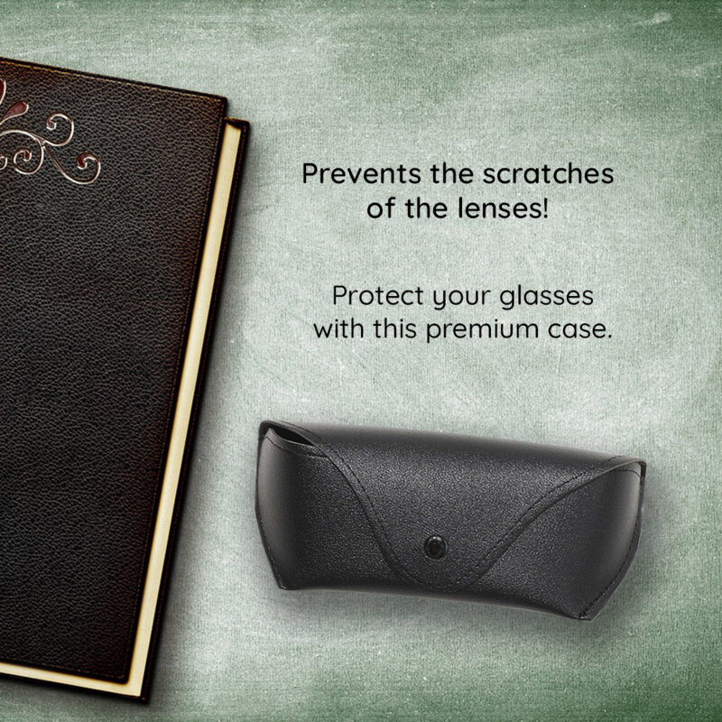 Etui pentru ochelari de vedere din piele Techsuit ETPU2, maro