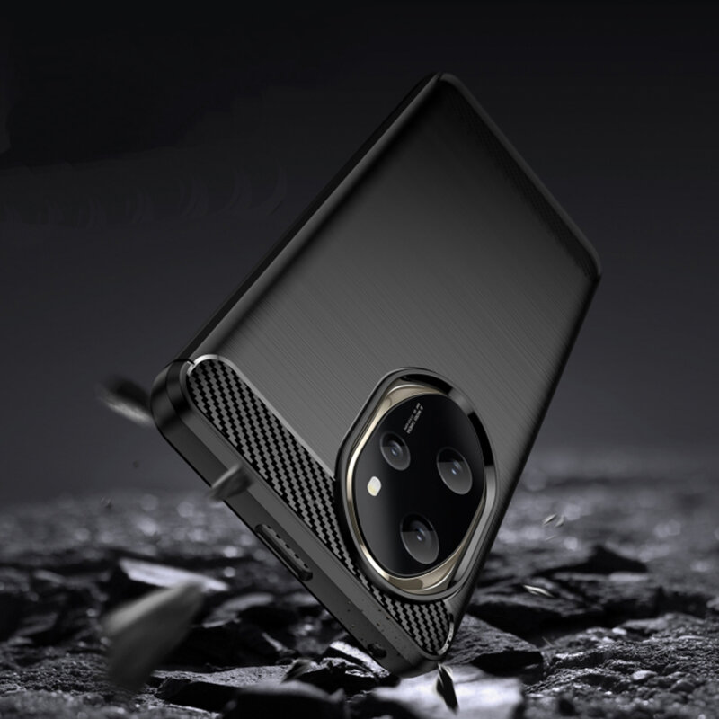 Husa Honor 200 Techsuit Carbon Silicone, negru