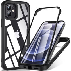 Husa 360° iPhone 12 Techsuit ColorVerse, negru