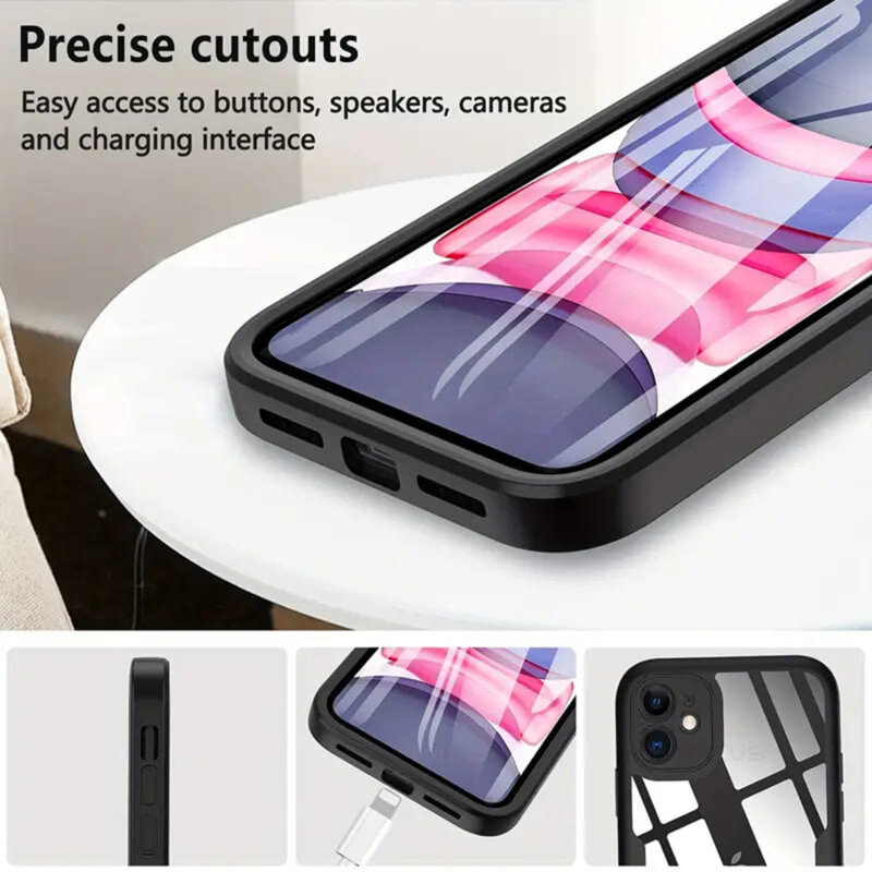 Husa 360° iPhone 15 Plus Techsuit ColorVerse, roz