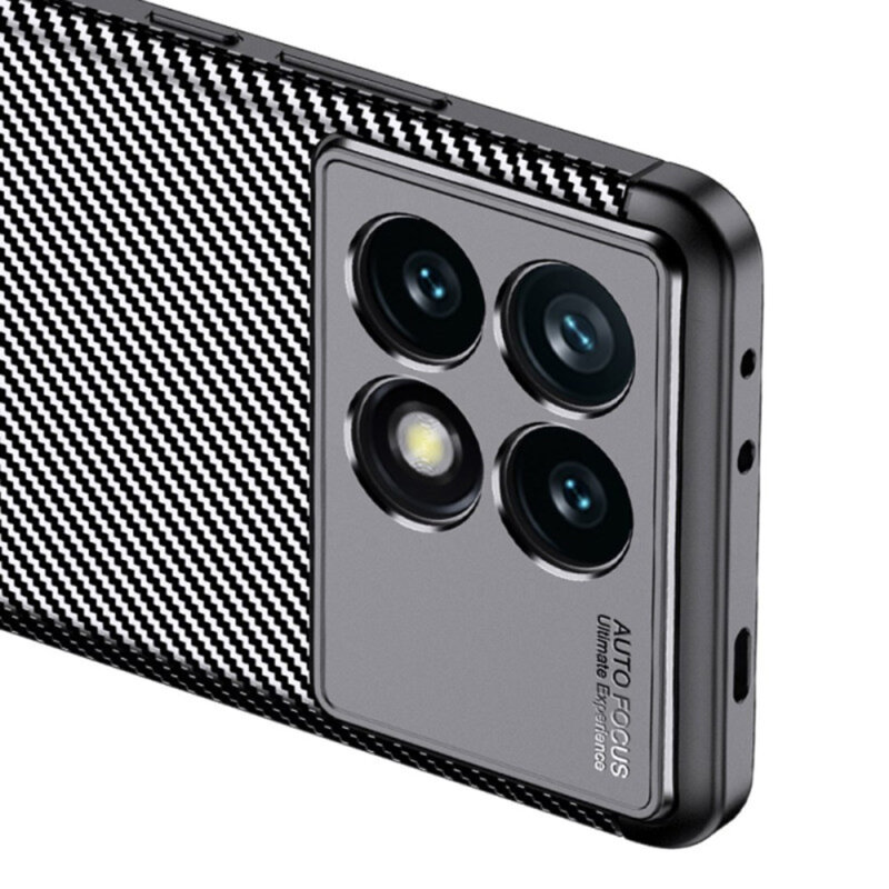 Husa Xiaomi Poco F6 Pro Techsuit CarbonFiber, negru