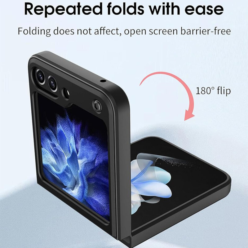 Husa Samsung Galaxy Z Flip6 Techsuit CamGuard Pro, negru