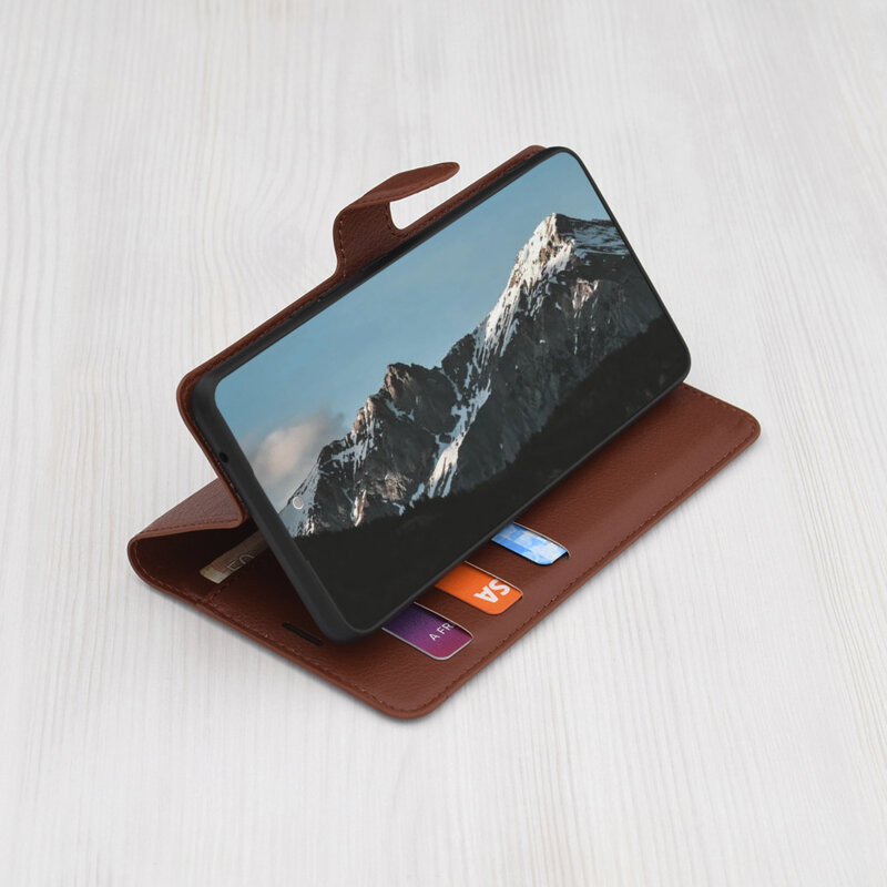 Husa Oppo Reno12 Techsuit Leather Folio, maro
