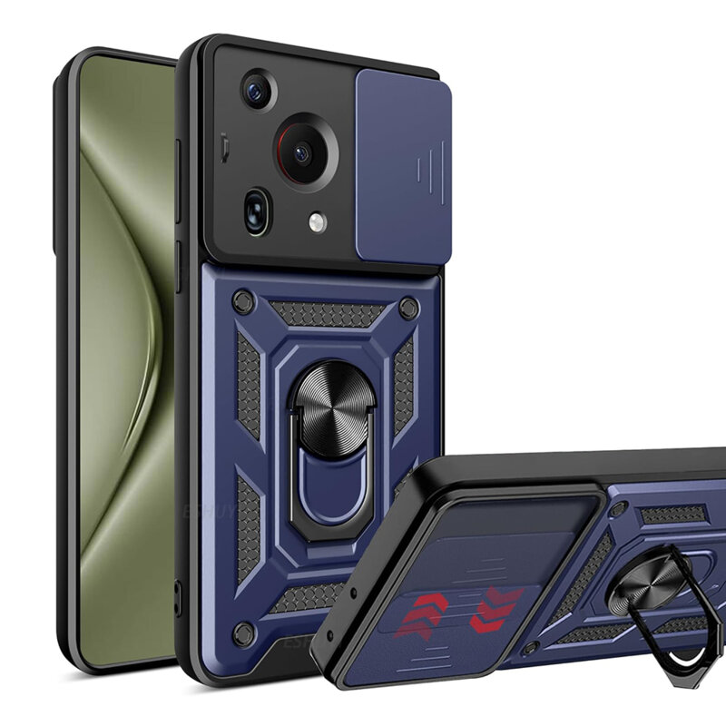 Husa Huawei Pura 70 Ultra protectie camera Techsuit CamShield Series, albastru