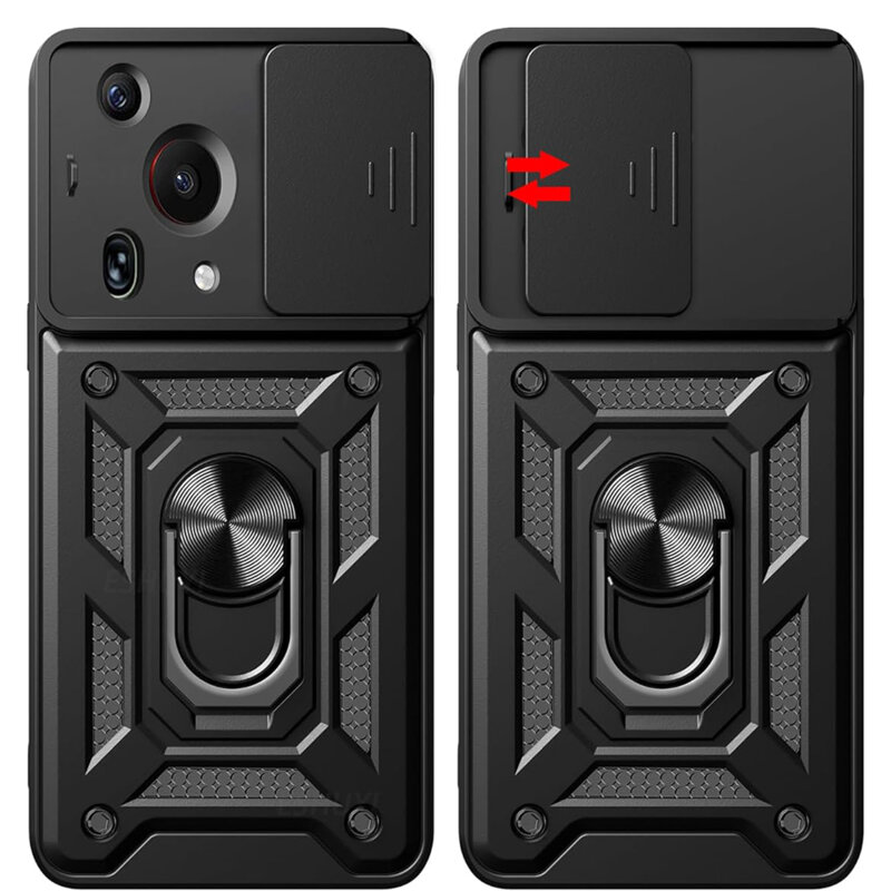 Husa Huawei Pura 70 Ultra protectie camera Techsuit CamShield Series, negru