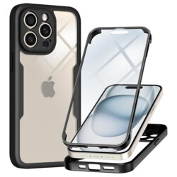 Husa 360° iPhone 14 Pro Techsuit ColorVerse, negru