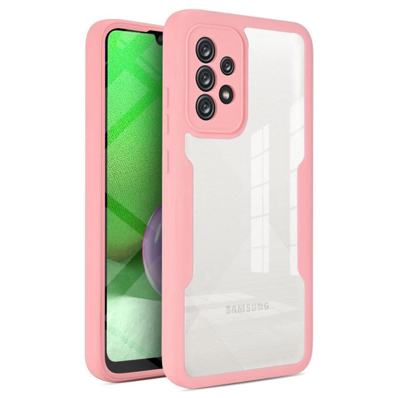 Husa 360° Samsung Galaxy A52 5G Techsuit ColorVerse, roz