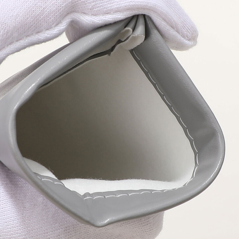 Etui, toc ochelari de vedere din piele Techsuit ETS3, crem