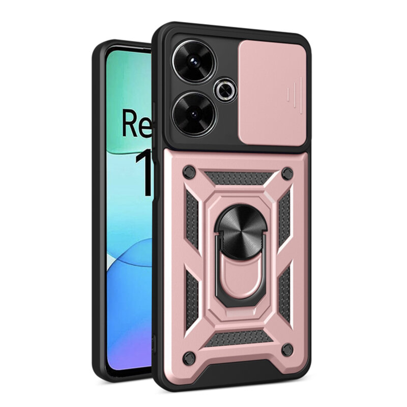 Husa Xiaomi Redmi 13 protectie camera Techsuit CamShield Series, roz