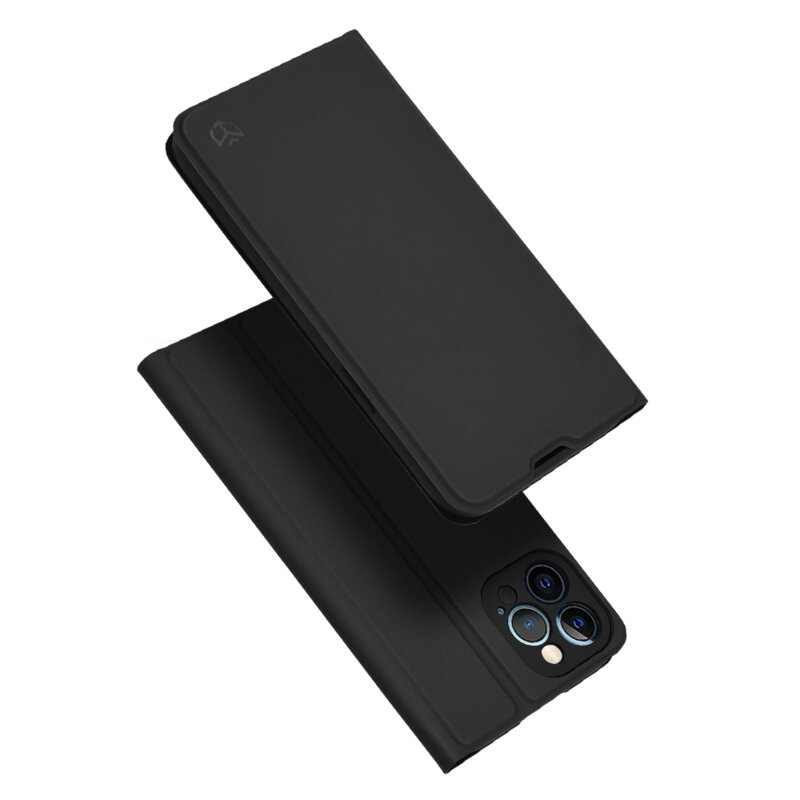 Husa iPhone 12 Pro Max Techsuit Magskin Book, negru