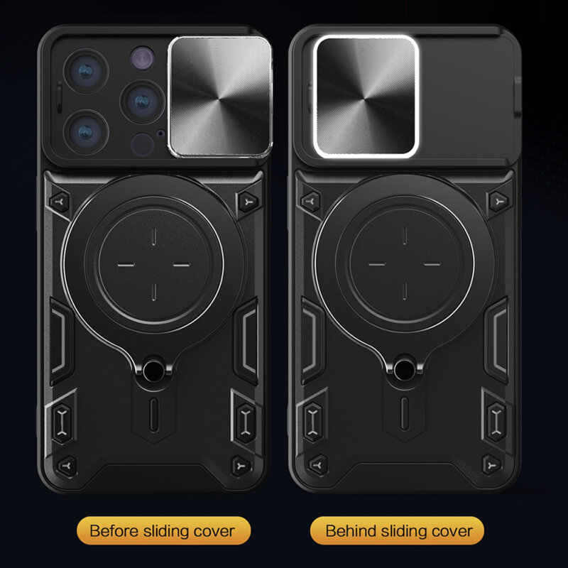 Husa iPhone 16 Pro Max Techsuit CamGuard Pro, roz auriu