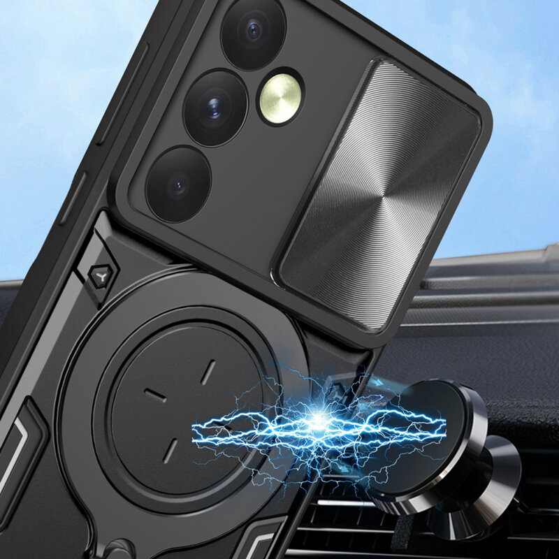 Husa Oppo Reno12 Pro Techsuit CamGuard Pro, negru