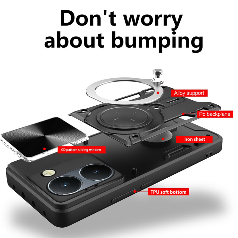 Husa Honor 200 Pro Techsuit CamGuard Pro, negru