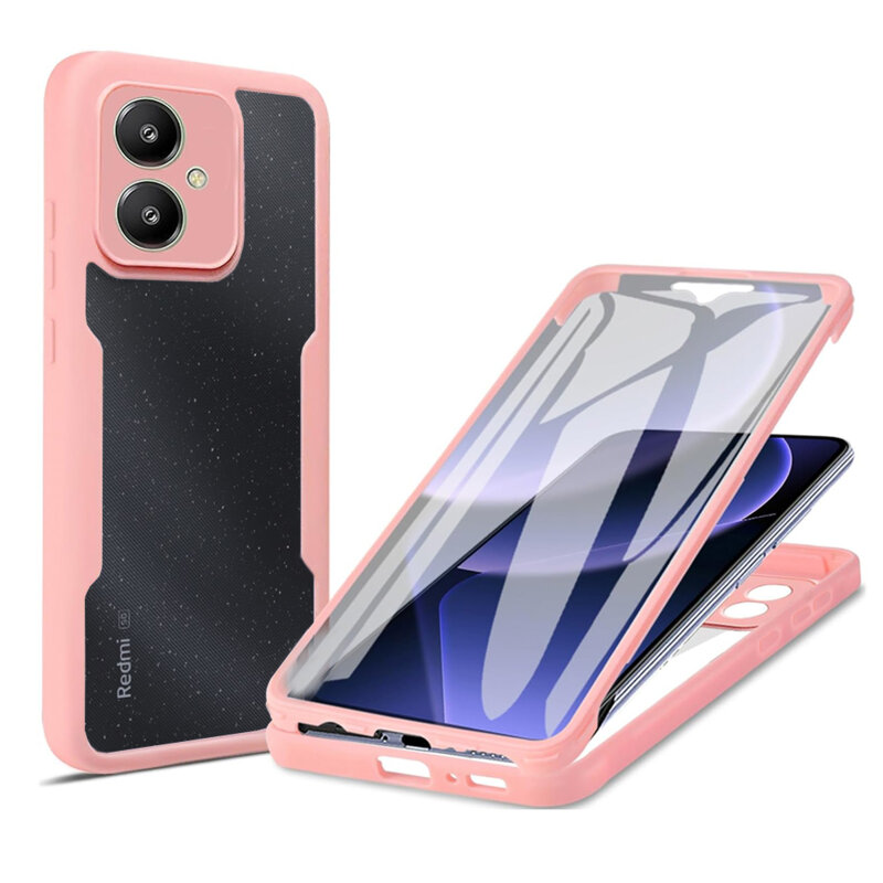 Husa 360° Xiaomi Redmi 13C 5G Techsuit ColorVerse, roz