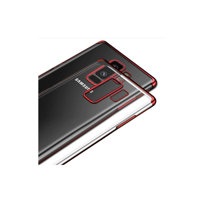 Husa Samsung Galaxy S9 Slim Clear Plating - Red