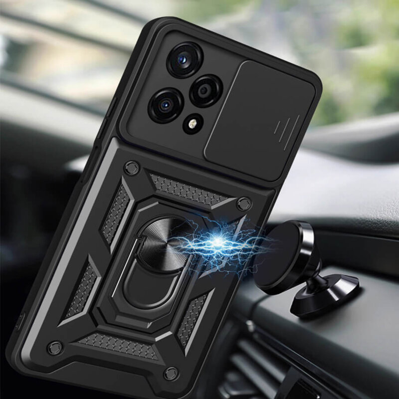 Husa Honor 200 Pro protectie camera Techsuit CamShield Series, verde