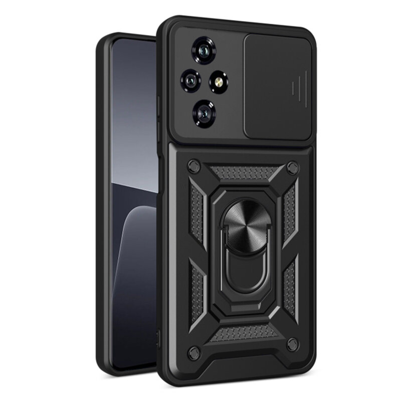 Husa Honor 200 Pro protectie camera Techsuit CamShield Series, negru