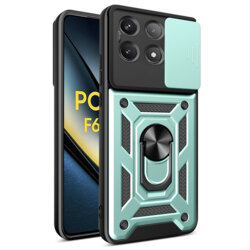 Husa Xiaomi Poco F6 Pro protectie camera Techsuit CamShield Series, verde