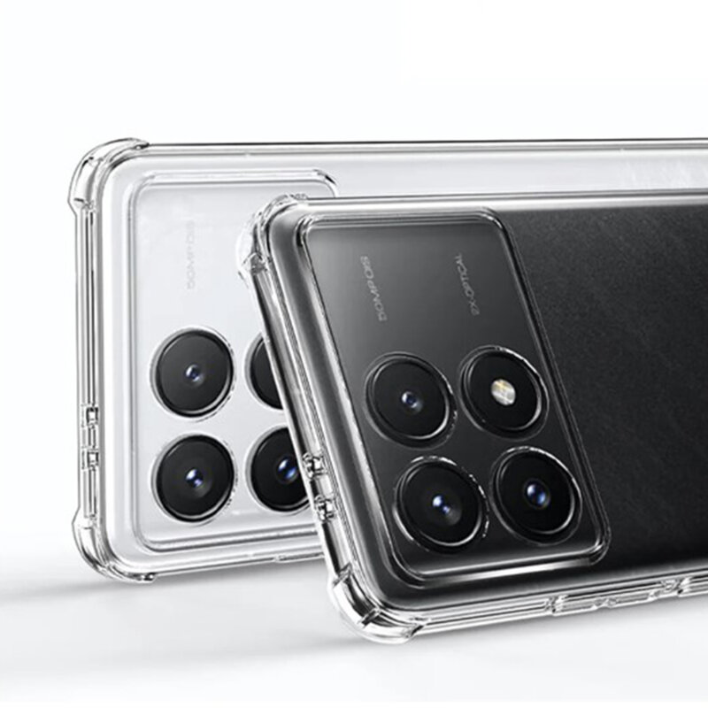 Husa Xiaomi Poco F6 Pro Techsuit Shockproof Clear Silicone, transparenta
