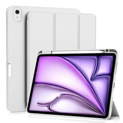 Husa iPad Air 11 (2024) Techsuit Flex Trifold Pen, gri