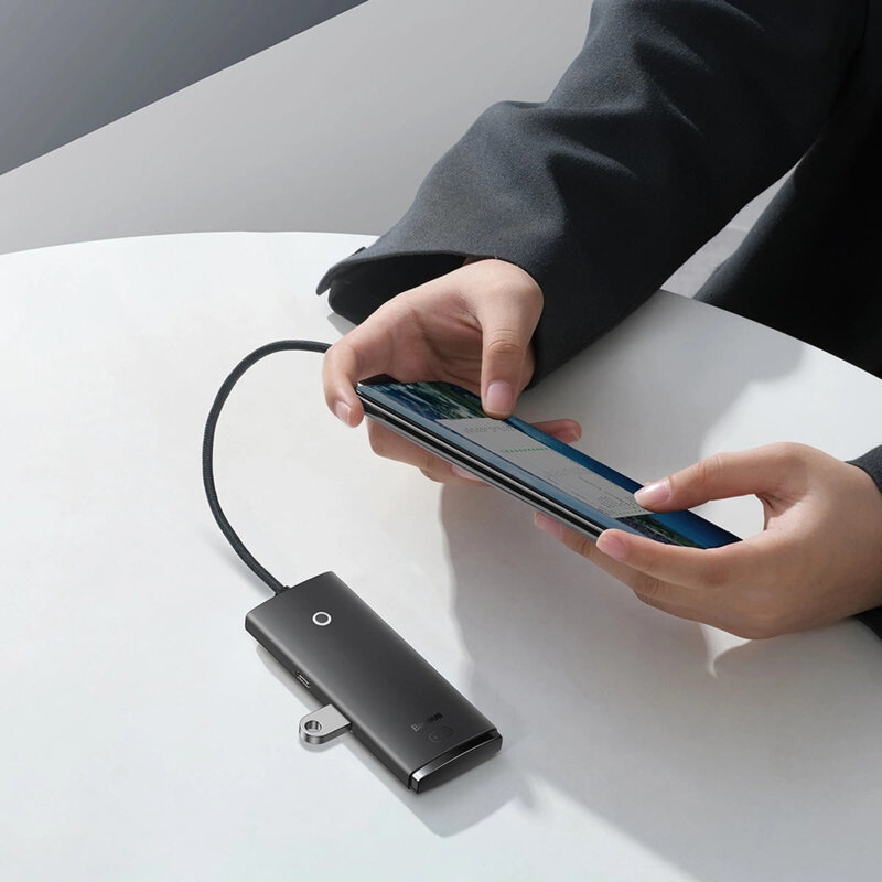 Docking station USB la 4x USB, Type-C Baseus, 0.25m, WKQX030001