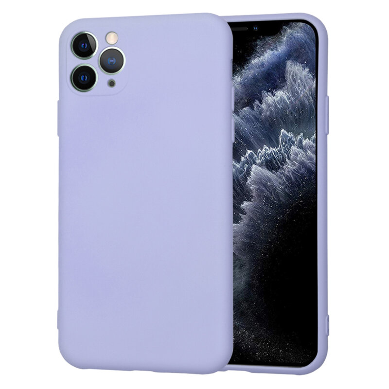 Husa silicon iPhone 11 Pro Max Techsuit SoftFlex, violet