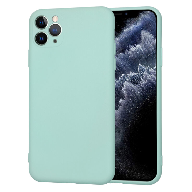 Husa silicon iPhone 11 Pro Max Techsuit SoftFlex, turcoaz