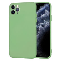 Husa silicon iPhone 11 Pro Max Techsuit SoftFlex, verde deschis