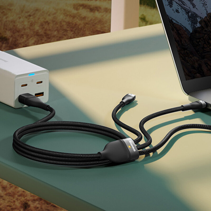 Cablu de date Type-C Baseus Flash Series 2, 100W, 1.5m, negru