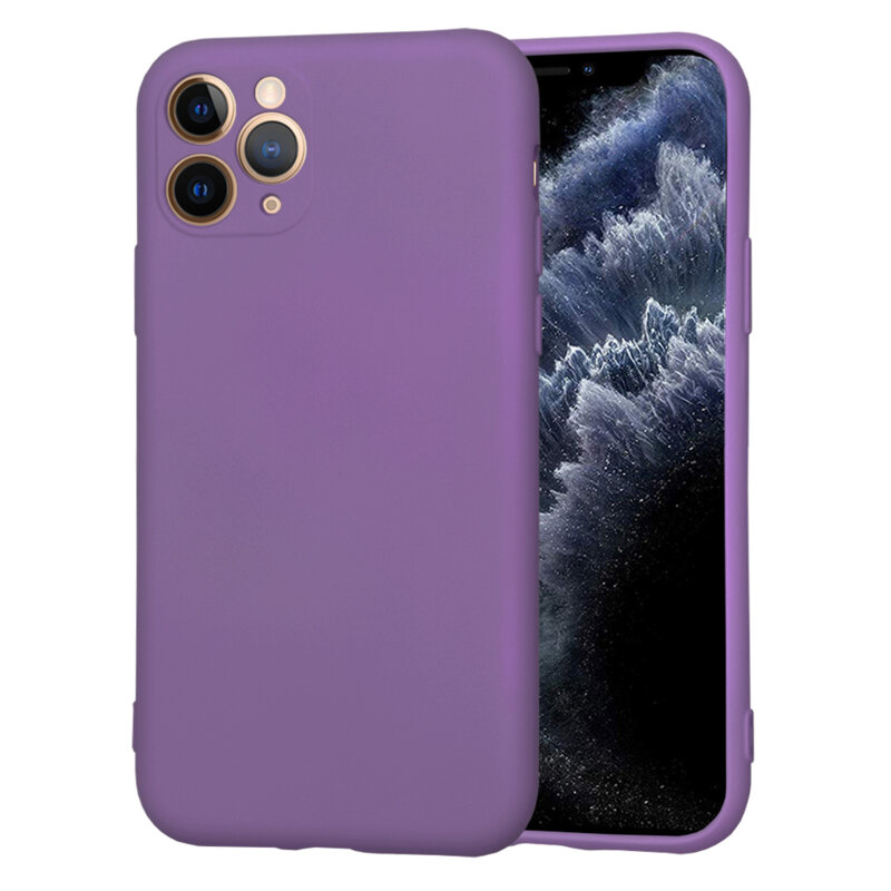 Husa silicon iPhone 11 Pro Techsuit SoftFlex, mov