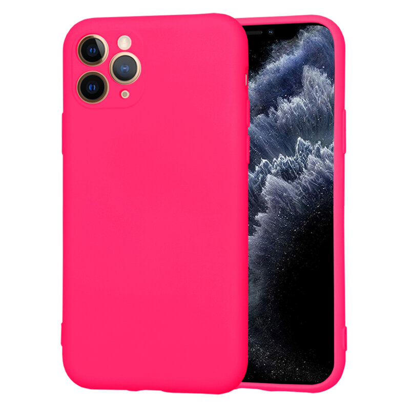 Husa silicon iPhone 11 Pro Techsuit SoftFlex, fucsia