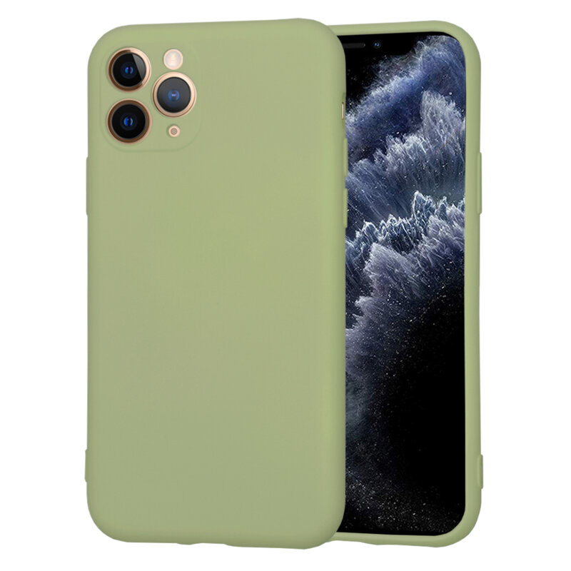 Husa silicon iPhone 11 Pro Techsuit SoftFlex, verde