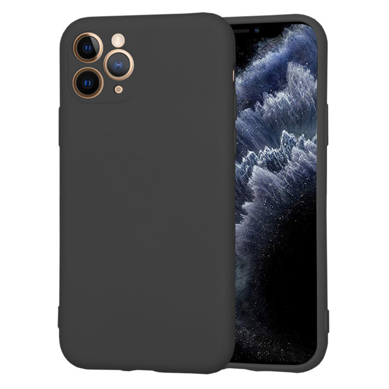 Husa silicon iPhone 11 Pro Techsuit SoftFlex, negru