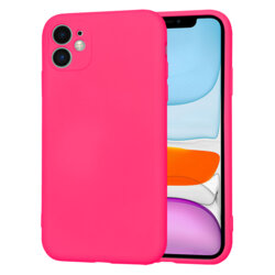 Husa silicon iPhone 11 Techsuit SoftFlex, fucsia