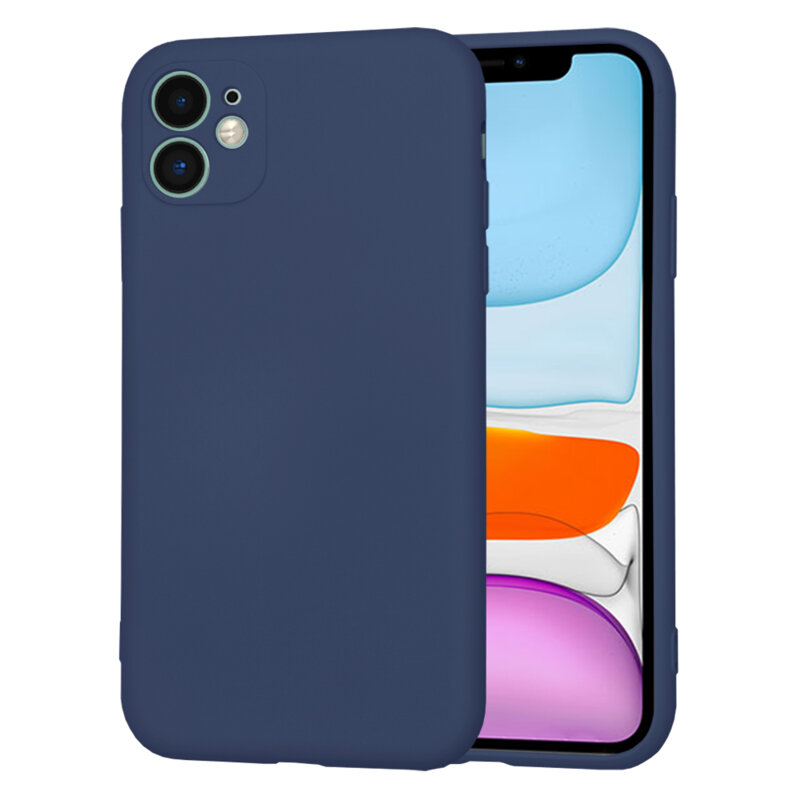Husa silicon iPhone 11 Techsuit SoftFlex, bleumarin