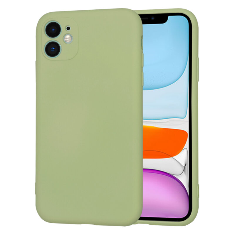 Husa silicon iPhone 11 Techsuit SoftFlex, verde