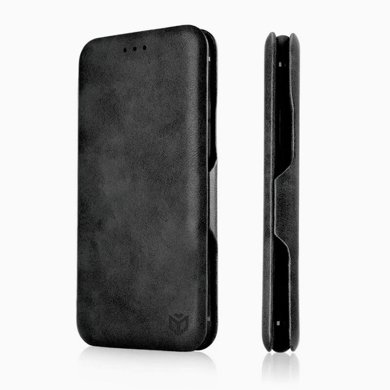 Husa 360° Motorola Moto G85 Techsuit Safe Wallet Plus, negru